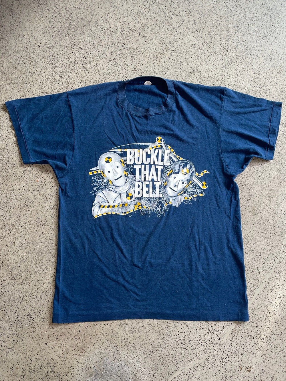 Buckle That Belt Graphic Tee - Navy